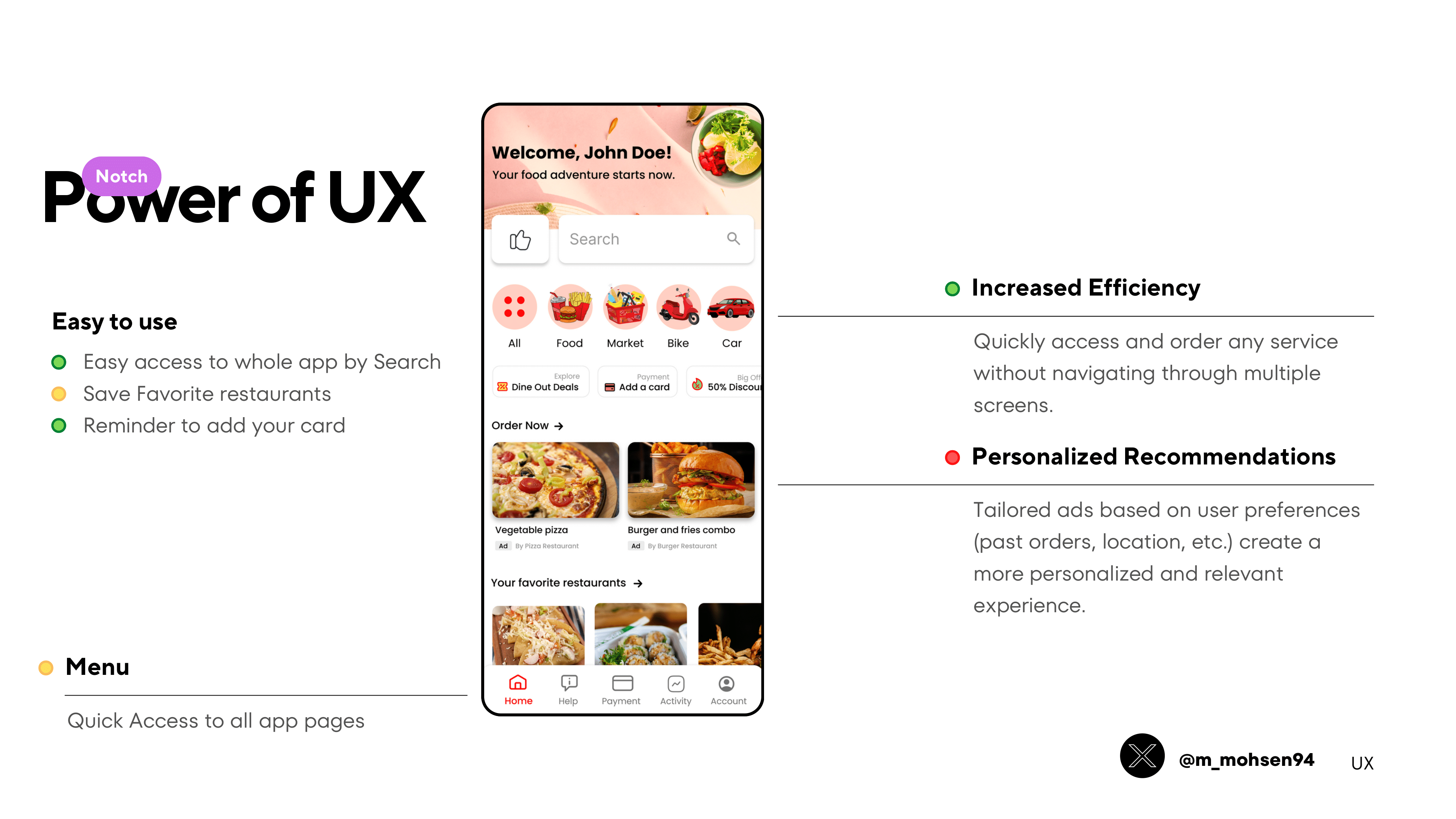 Example of Mobile App UI UX