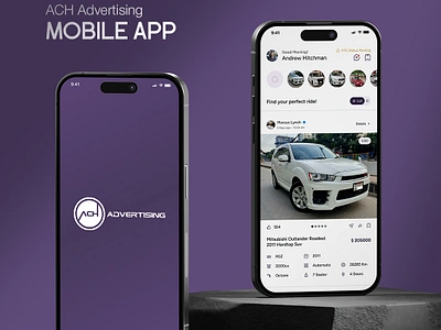 Mobile App for ACH Advertising appdevelopment appinterface apponboarding carmarketplace carsalesapp cleanui creativeagency digitaldesign marketplaceapp minimalui mobileappdesign moderndesign productdesign sleekdesign ui uiuxdesign userexperience userfriendlydesign ux zorgitgroup