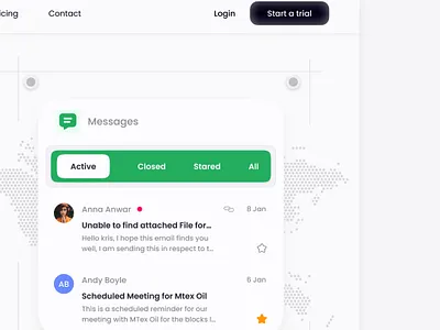 Cloudpost - A SaaS hero section design figma hero section landing page product designer saas ui uiux ux web website design