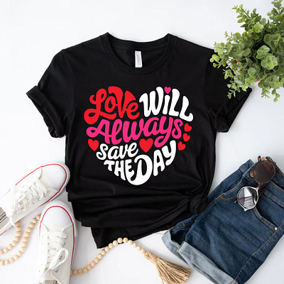 Valentines T-shirt Design bulk t shirt design clothes clothing couple design eps graphic design heart illustration love romance romantic t shirt design tee typography valentines valentines day vintage