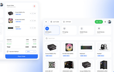 Point of Sales - Modern Electronics point of sales pos ui