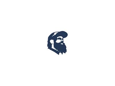 Bearded Man Logo/Illustration awesome branding design graphic design illustration logo minimalist vector