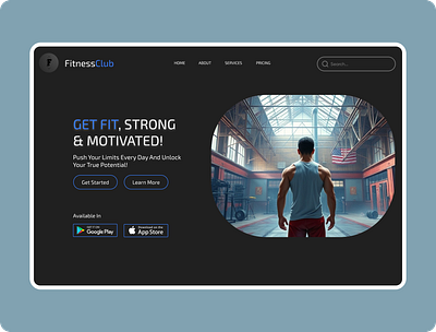 FitnessClub Core Pages 001 002 003 branding daily daily ui 001 daily ui 002 daily ui 003 design energy fitness graphic design gym illustration logo sports typography ui ux vector