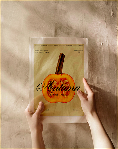 autumn vibe poster graphic design design graphic design illustration poster