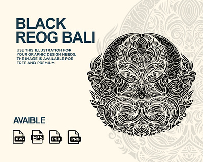 BLACK REOG BALI 3d adobe art branding design digital art draw drawing illustration ilustration logo photoshop portofolio ui vector