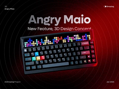 Keyboard Customization: Angry Miao's Unique Features 3ddesign 3dmodeling angrymiao animation blender cinema4d customization designinspiration digitalart innovation interactiondesign keyboarddesign minimaldesign motiondesign productdesign userexperience