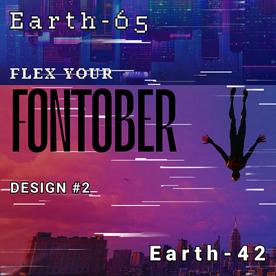 Fontober Week #3 Deisgn design figma graphic design poster spiderman ui uidesign wallpaper