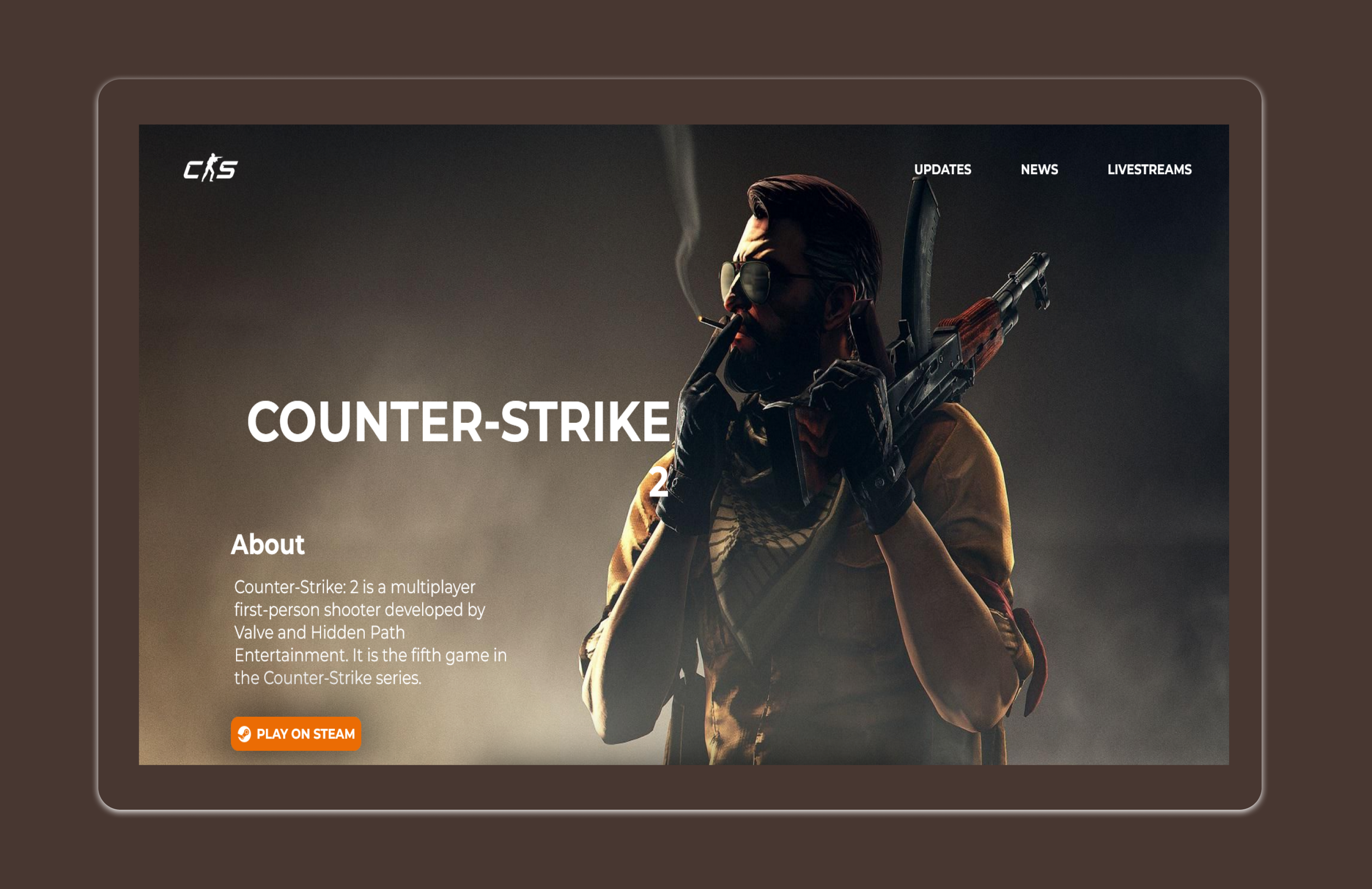 Counter Strike 2 Redesign branding counter strike cs2 csgo design graphic design illustration logo typography ui ux web design website design