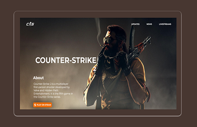 Counter Strike 2 Redesign branding counter strike cs2 csgo design graphic design illustration logo typography ui ux web design website design