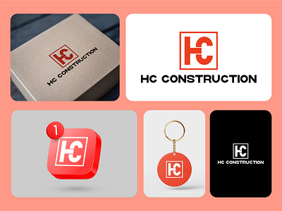 This is a Lettermark Logo Design for a Construction Company. brand designer brand identity branding business creative design france graphic design graphic designer internaional graphic designer italy logo logo designer professional sr usa