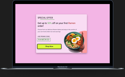 Daily UI Day 36 — Special Offer 🍜 colourpallate design figma specialoffer typography ui