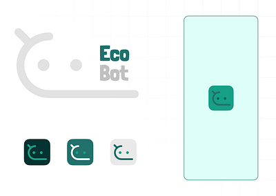 App Icon | Eco Bot Logo 005 app icon dailyui logo design ui