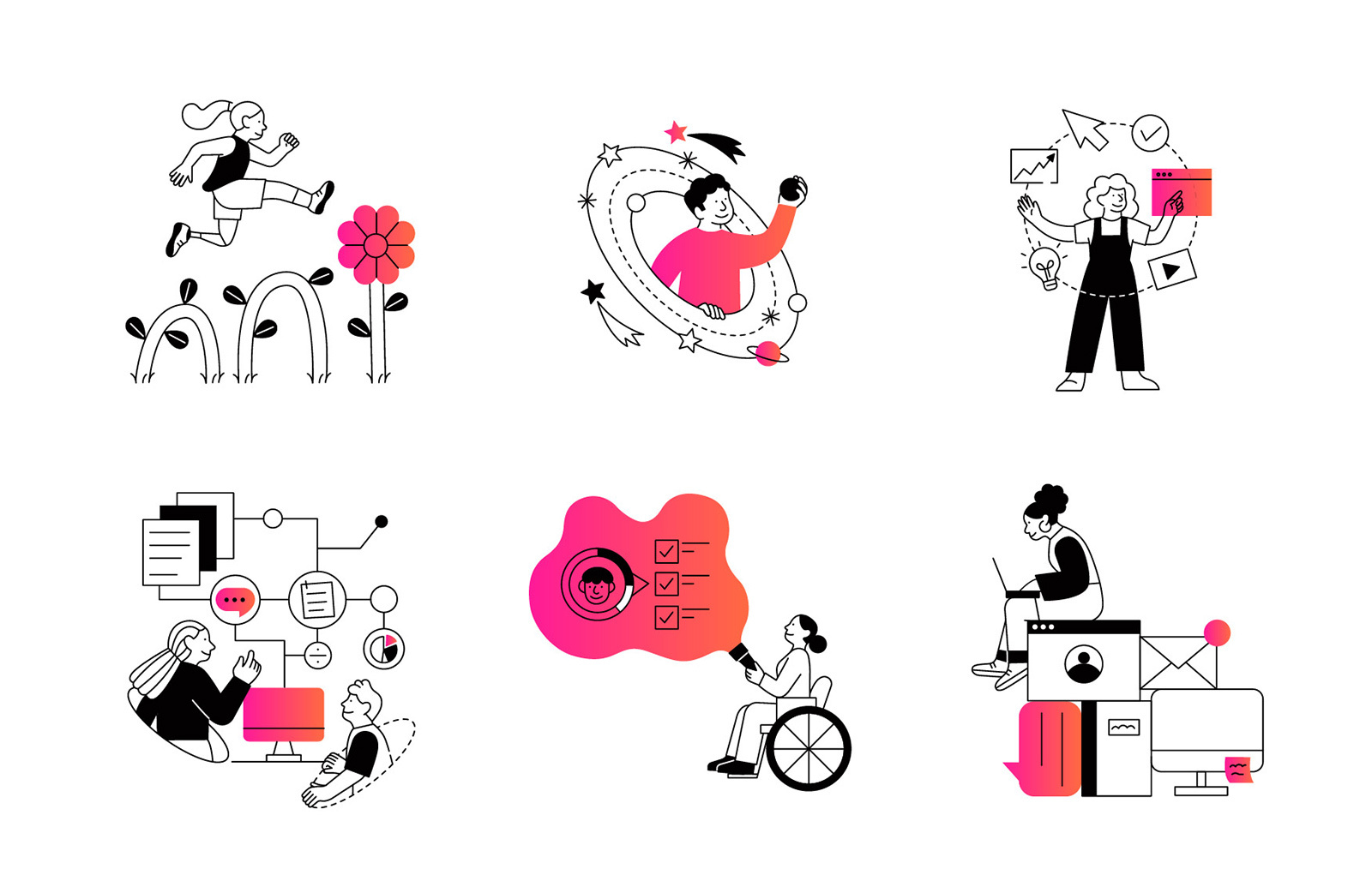 HMH Illustrations Library ai illustration branding education illustrations illustration branding illustration library line illustration product product illustration spot illustration tech illustration technology illustration