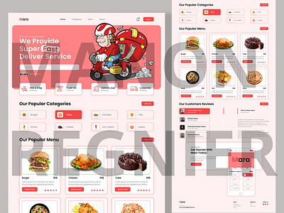 Food Delivery Website Landing Page