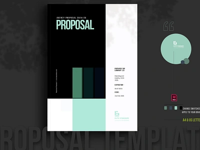 Proposal Template agency proposal annual report bifold brochure booklet branding brochure business corporate design proposal