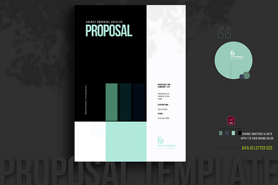 Proposal Template agency proposal annual report bifold brochure booklet branding brochure business corporate design proposal