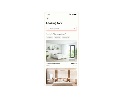 Search Results // Real Estate App app ui mobile app real estate real estate app real estate app ui search search result search ui ui uiux ux