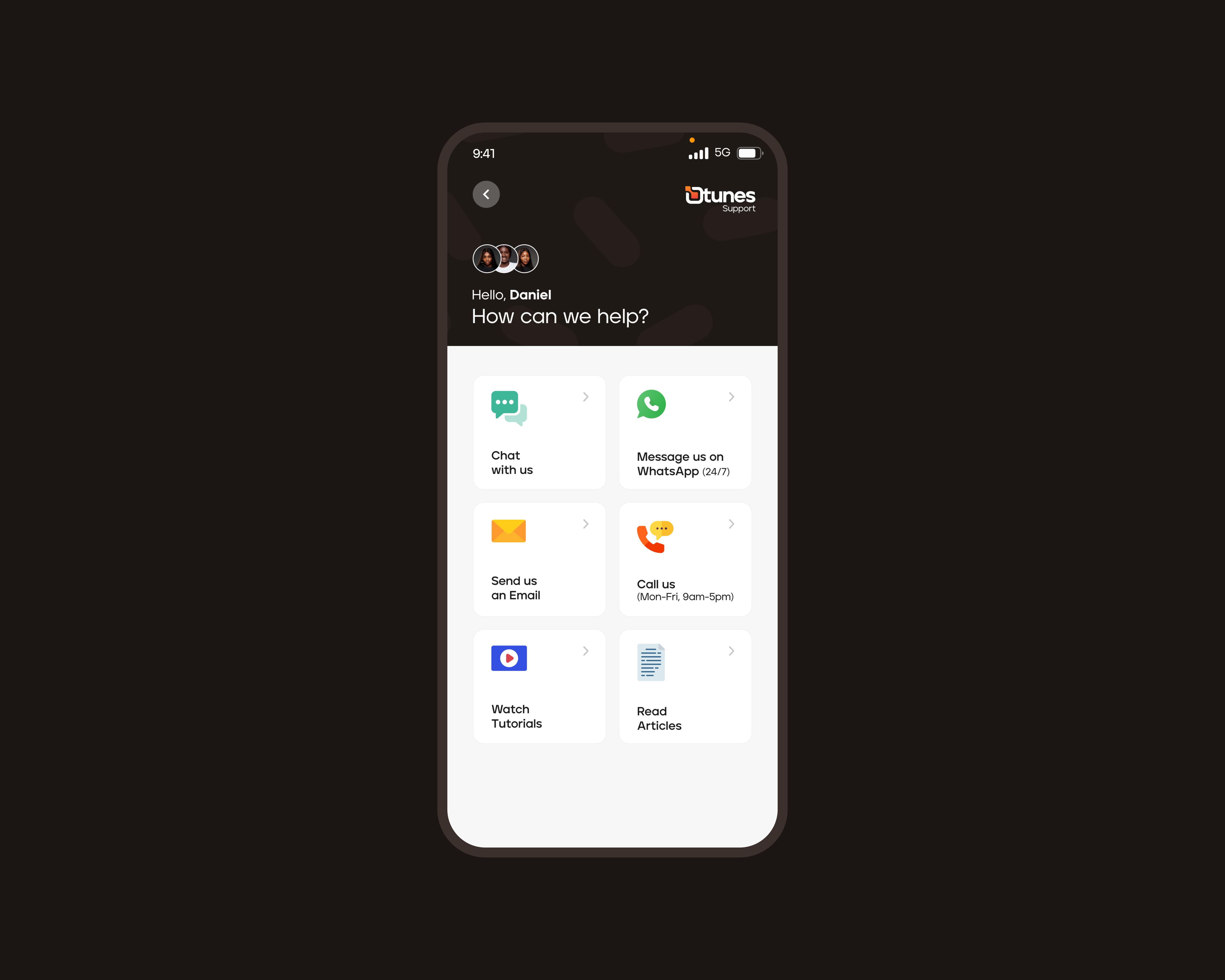 Support Page App Design app design app support screen app ui chat screen chat with us fintech app fintech app support support page support screen ui ui design ux