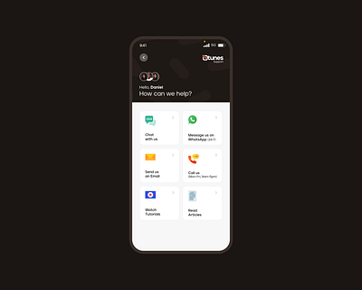 Support Page App Design app design app support screen app ui chat screen chat with us fintech app fintech app support support page support screen ui ui design ux