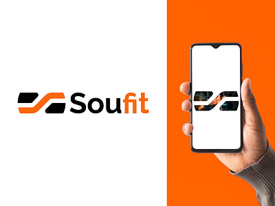 Soufit - Fitness Brand Logo branding crossfit logo fitness app logo fitness brand fitness club gym app logo gym brand gym club gym logo health app logo health logo logo logo designer modern app logo modern fitness logo s fitness logo soufit logo workout logo