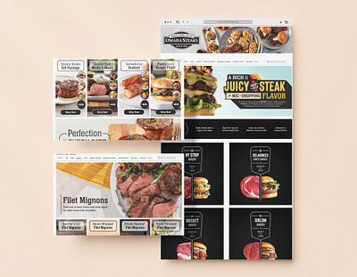 Omaha Steaks Amazon Storefront amazon branding design ecommerce marketing photoshop storefront