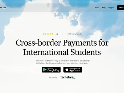 Redesign of pay4me landing page finance footer landing page payments