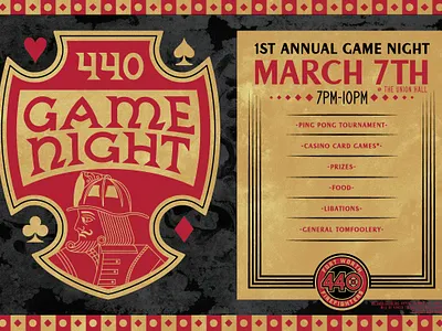 Game Night Poster brand and identity branding cards design firefighter gambling games graphic design