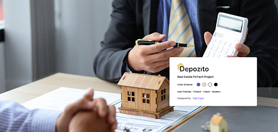 Interactive Landing Page FinTech Design saas ui uiux ux web design