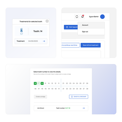 Dental Platform - Components dental dropdown healthcare multiple select select teeth ui