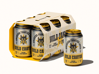 Wild Canyon beer brand identity branding graphic design illustration logo packaging packaging design visual identity