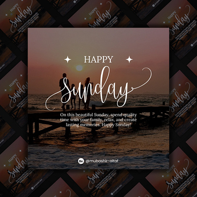 Happy Sunday Post Design facebook family graphic design happy sunday instagram post design social media social media post sunday post sunday post design sunday time sundays