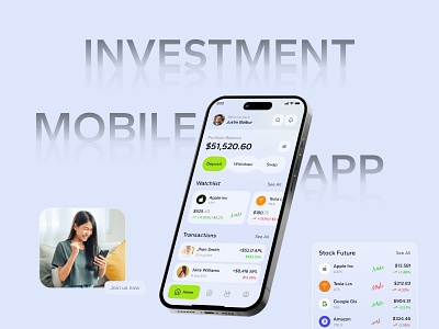 Crypto investment app application crypto crypto invest investment investment application mobile app ui