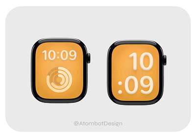 Apple Watch 3D X-Large Face Concept apple apple watch concept ui watch watchos