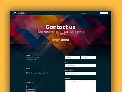 Daily UI Challenge 028 - Contact Us Page app design branding daily ui challenge dailyui design figma illustration logo mobile app mobile ui ui uiux web app web ui