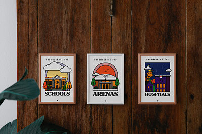 Happy Buildings buildings illustration illustrator