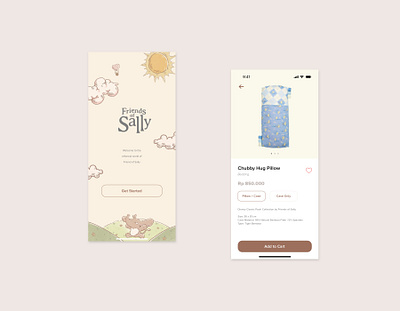 Friends of Sally Concept Design app app design friends od sally graphic design ios ios app design mobile app mobile app design product page ui ui design ui ux