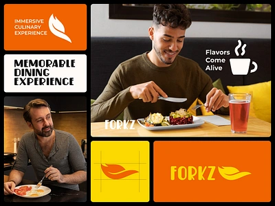 logo design brand brand identity branding cuisine fire flame food logo fork identity logo logo design restaurant spoon