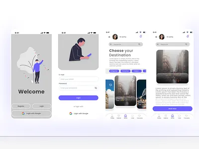Travel Application applications apps figma figma design figma ui design figma.com post posters posts social media travel ui design ui ux design user interface