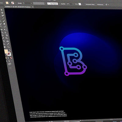 Modern B Tech Logo 3d 3d logo best logo future logo gradient logo letter logo logos modern logo sci fi logo scifi tech tech logo technology logo