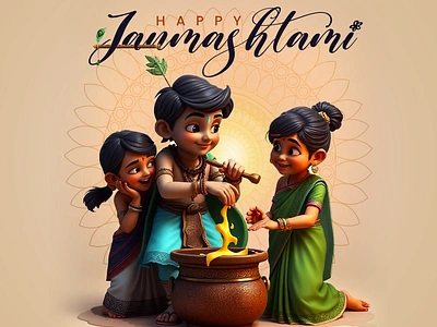 Happy Janmashtami | Social Media Poster happy janmashtami happy janmashtami creatives happy janmashtami poster janmashtami janmashtami creatives janmashtami poster janmashtami social media poster