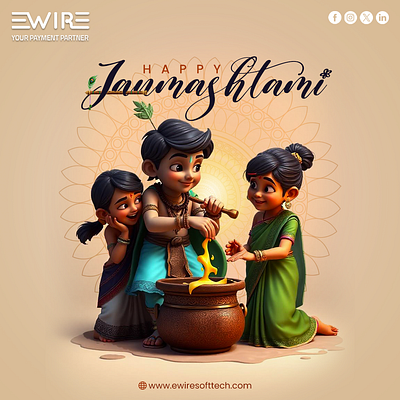 Happy Janmashtami | Social Media Poster happy janmashtami happy janmashtami creatives happy janmashtami poster janmashtami janmashtami creatives janmashtami poster janmashtami social media poster