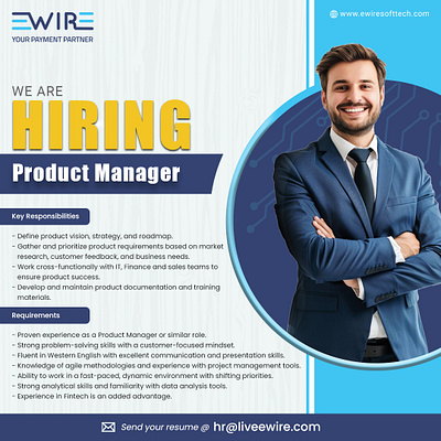 Hiring Poster - Product Manger creatives design flyer graphic design hiring poster hiring poster design hiring posters hiring social media poster manager hiring poster poster poster design product manager social media poster we are hiring we are hiring poster