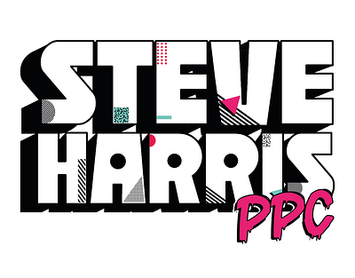 Steve Harris PPC Brand Identity animation brand identity branding design illustration illustrator memphis pink retro typography