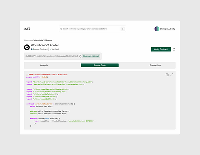 cAI>>smart contracts>>source code / V0.1 design figma product design uxui