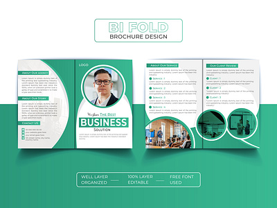 Modern Business Bifold Brochure Design Template bifold bifold brochure branding brochure brochure design brochure layout brochure template business business brochure corporate corporate brochure graphic designer marketing modern modern brochure print print design professional promotion template