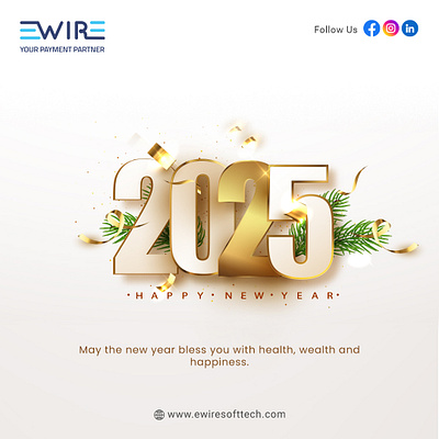 Happy New Year | Social Media Creatives 2025 2025 creatives 2025 poster creatives design flyer graphic design happy new year new year new year poster new year poster design new year social media poster poster poster design social media poster