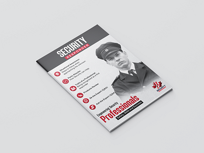 Security Responder Magazine banner design flyer graphic design magazine typography