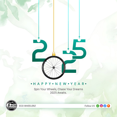 Creative Happy New Year Poster 2025 creative happy new year creative poster creatives design flyer graphic design new year poster new year poster design poster poster design social media poster