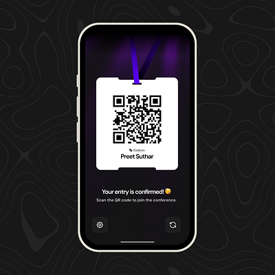 Digital Pass with QR - Ticket Component branding digital pass ios ios design mobile mobile design pass phone ticket ui