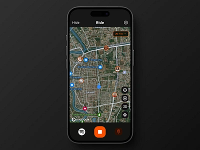 Followers Activity Monitoring - Strava activity branding dark design design app indonesia light logo map outdoor record riding running satellite strava ui uiux ux vector walking